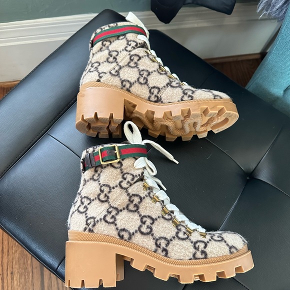 Authentic Gucci wool ankle boots - Picture 6 of 11